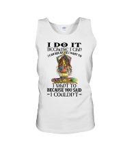 Yoga i do it because i can Unisex Tank tile
