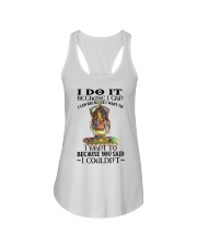 Yoga i do it because i can Ladies Flowy Tank tile