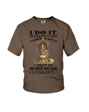 Yoga i do it because i can Youth T-Shirt tile