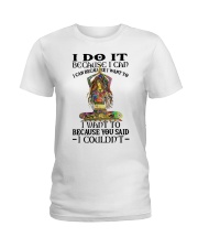Yoga i do it because i can Ladies T-Shirt tile