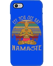Yoga namaste eff man Phone Case tile