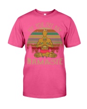 Yoga namaste eff man Classic T-Shirt tile