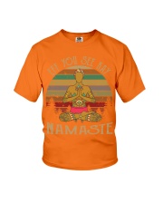 Yoga namaste eff man Youth T-Shirt tile