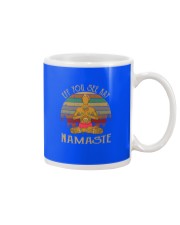 Yoga namaste eff man Mug tile