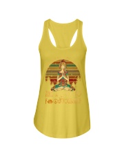 I am mostly peace Ladies Flowy Tank tile