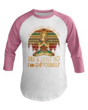 I am mostly peace Baseball Tee tile