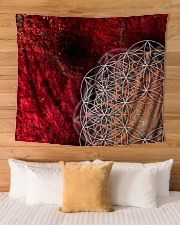 Yoga Tapestry limited edition red Wall Tapestry - 80” x 68” aos-wall-tapestry-60x51-lifestyle-front-03