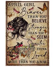 April Girl Braver Than You Believe 24x36 Poster front