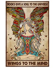 Poster yoga books give a soul to the universe 24x36 Poster front