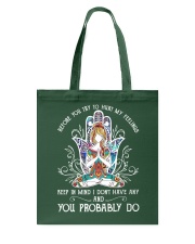 Yoga you probably do Tote Bag tile