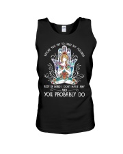 Yoga you probably do Unisex Tank tile