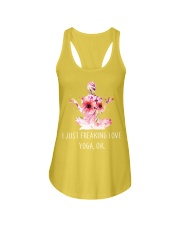 i just freaking love yoga Ladies Flowy Tank tile