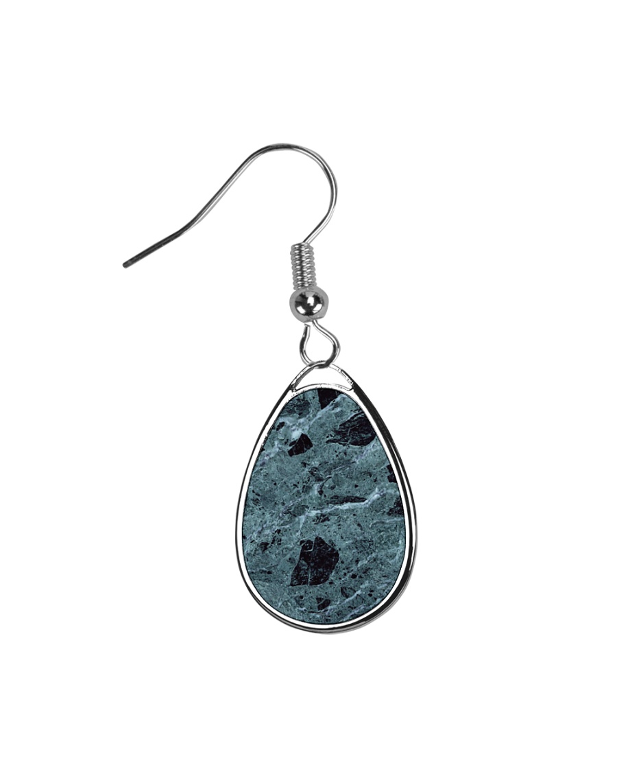 TextureTeardrop Earrings Metallic Heart Necklace Teardrop Earrings