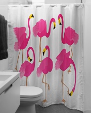 Awesome Flamingo Curtains Shower Curtain aos-shower-curtains-71x74-lifestyle-front-04