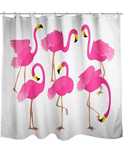 Awesome Flamingo Curtains Shower Curtain front