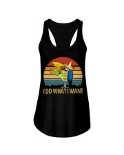 I do what i want Ladies Flowy Tank tile
