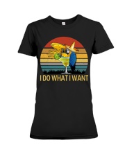 I do what i want Premium Fit Ladies Tee tile
