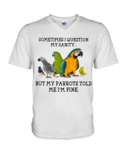 Parrot V-Neck T-Shirt tile