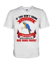 Mama parrot V-Neck T-Shirt thumbnail