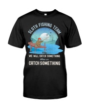 Sloth fishing team Classic T-Shirt front