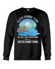 Sloth fishing team Crewneck Sweatshirt tile