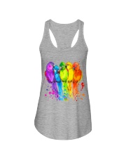 Birds color Ladies Flowy Tank tile