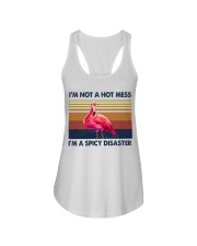 I'm not a hot mess i'm a spicy disaster Ladies Flowy Tank tile