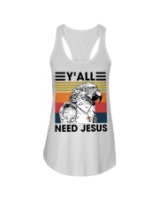 Y'all need jesus Ladies Flowy Tank tile