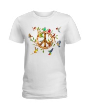 Peace birds Ladies T-Shirt tile