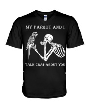 Talk crap about you V-Neck T-Shirt tile