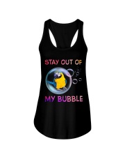 Stay out of my bubble Ladies Flowy Tank tile
