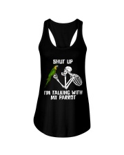 shut up Ladies Flowy Tank tile