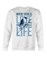 Where there is love you will find a life Crewneck Sweatshirt tile
