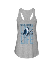 Where there is love you will find a life Ladies Flowy Tank tile
