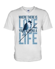 Where there is love you will find a life V-Neck T-Shirt tile