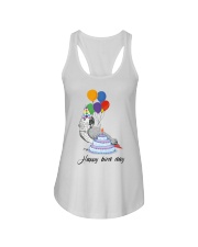 Happy bird day Ladies Flowy Tank tile
