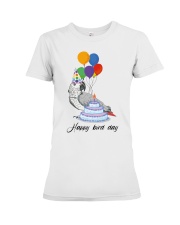 Happy bird day Premium Fit Ladies Tee tile