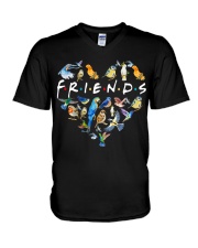 Bird Friends V-Neck T-Shirt tile