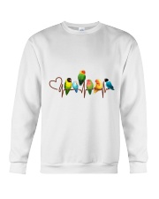 Parrot heart beat Crewneck Sweatshirt tile