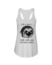 Life is short Ladies Flowy Tank tile