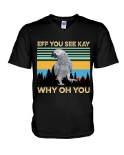 Eff you see kay why oh you V-Neck T-Shirt tile
