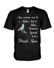 Parrot mom V-Neck T-Shirt tile