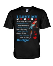 I love my parrot V-Neck T-Shirt tile