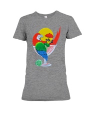Parrot in summer Premium Fit Ladies Tee tile