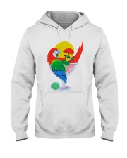 Parrot in summer Hooded Sweatshirt tile