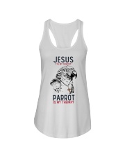 Parrot is smy therapy Ladies Flowy Tank tile