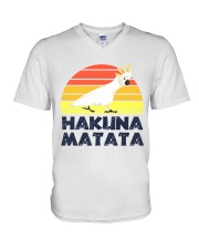 Hakuna matata V-Neck T-Shirt tile