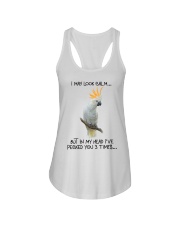 I may look calm Ladies Flowy Tank tile