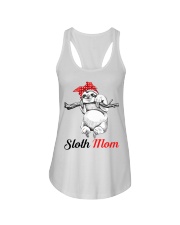 Sloth mom Ladies Flowy Tank tile