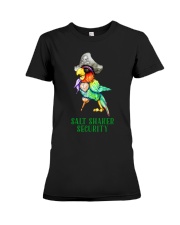 Salt shaker security Premium Fit Ladies Tee tile